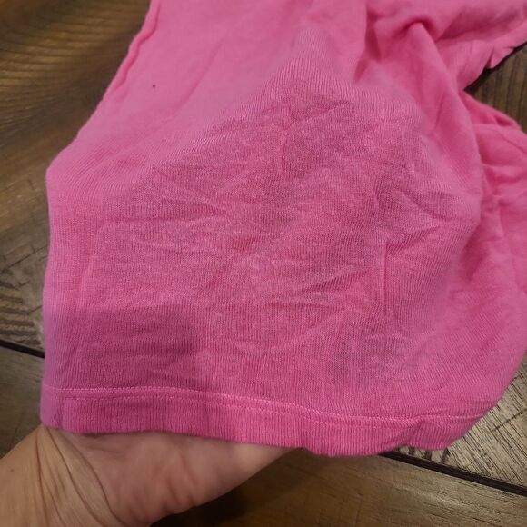 Dolls Kill x Daydream Nation Pink and Red Long Sleeve Turtleneck Medium - Picture 5 of 6